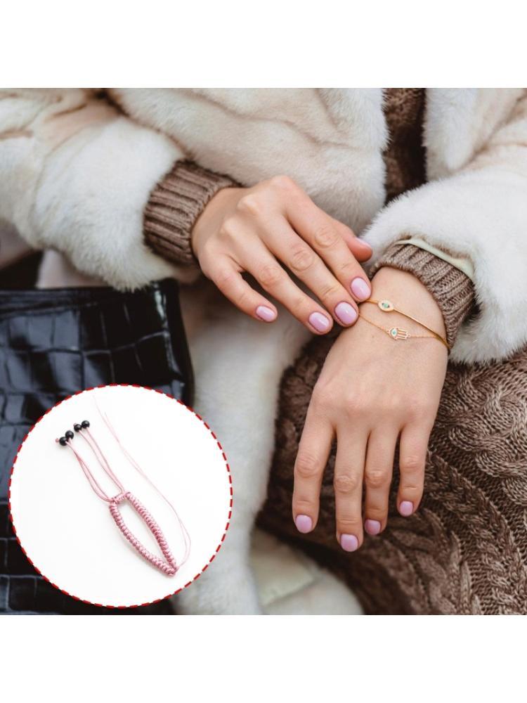 A52E Handmade Geometric Bracelet Braided Wristband Handwoven Bracelet Adjustable Rope Friendship Bracelet Suitable for Woman