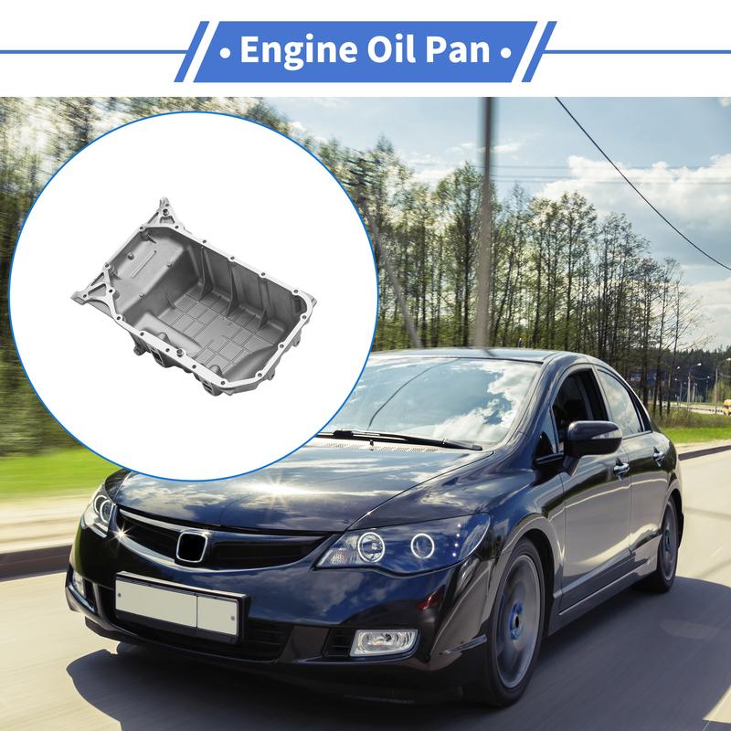UXCELL 1 Pc No.11200RRBA00 Engine Oil Pan for Honda Civic Si 2.0L 2006-2011 Aluminum