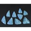 222 Karat. Natürlicher Larimar Pektolith Fancy Cabochon Lose Edelsteine 9 Stück Los C-849