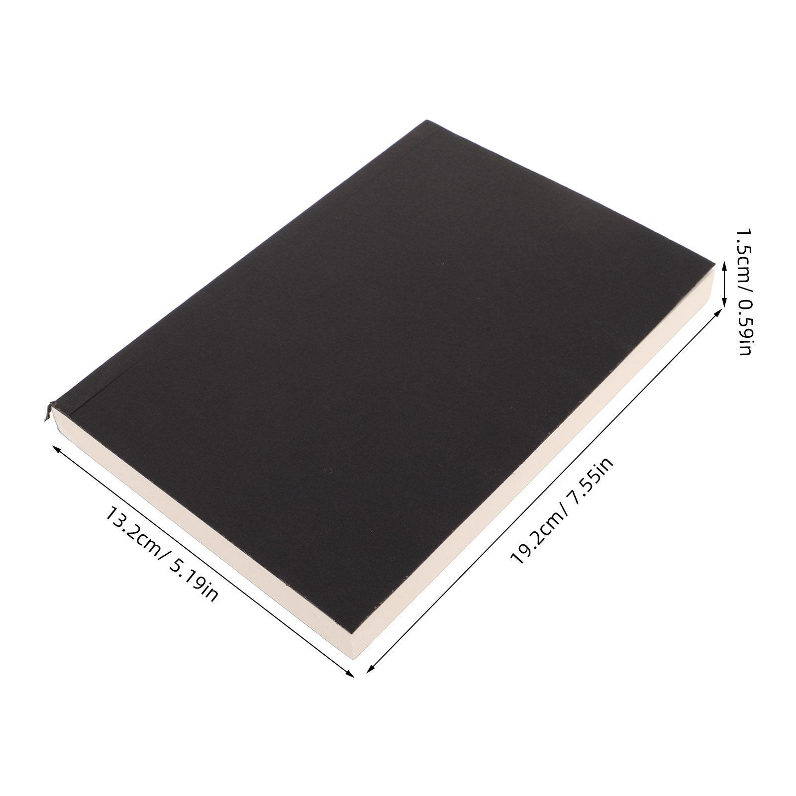 Thick Kraft Paper Sketchbook Blank Notebook Thick Paper Pages for Sketching Drawing Journaling School Office Art Notebook чёрный