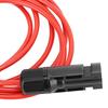12AWG Solar Panel Extension Cable Red/Black Solar Panel Extension Cable ABS Material 2M Long RV Camping Power Connection Tool
