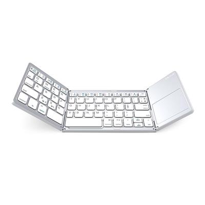 Bluetooth Foldable Ultra-Thin US Layout Wireless Keyboard with Touchpad, Portable Mobile Keyboard for Windows/Android/iOS/OS/HMS/Tablets/Laptops/PCs (