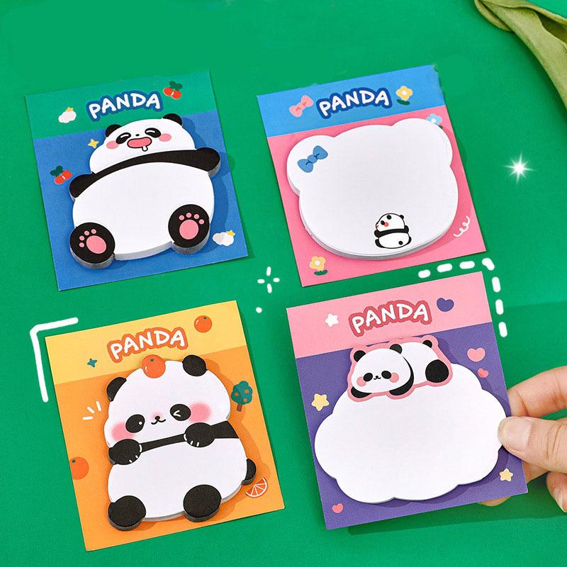 

1 шт., милый клейкий мультфильм Kawaii Panda, блокнот для заметок, офисные школьные принадлежности, канцелярские принадлежности, наклейка