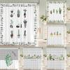 Tropical Plant Cactus Shower Curtain 180Cm *180Cm With Hooks, Floral Waterproof Shower Curtain, Shower Curtains For Bathroom