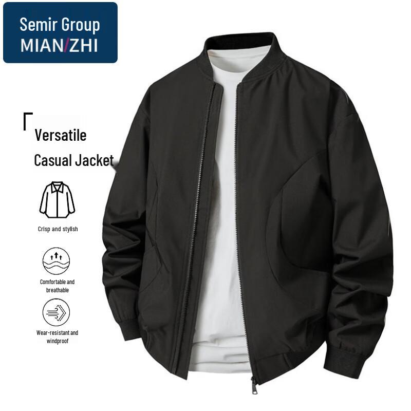 Men s Water-Resistant Casual Baseball Jacket L