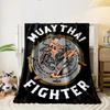 Koc Wojownika Muay Thai Koc do sypialni Koc do salonu Kanapa Koc na przerwę obiadową Miękki koc dla Przyjaciela Festiwal Prezent