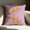 Colorful Flower Illustration Print Pillow Case Double Sided Printed Sofa Cushion Bedroom Headboard Pillow