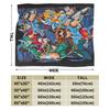 Knights Of The Zodiac Anime Fleece Throw Blanket Saints Seiyas  Blankets for Bedding Office Super Warm Bed Rug,