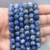 Natural stone Beads Blue Tiger Eye Round Loose Beads Diy Charm Bracelet Earrings for Jewelry Making 15" Strand 4/6/8/10/12/14mm