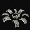 8pcs Clear Ring Size Adjusters For Loose Rings Invisible Spirals Design Silicone Resizer Guard Ring Adjuster Inserts