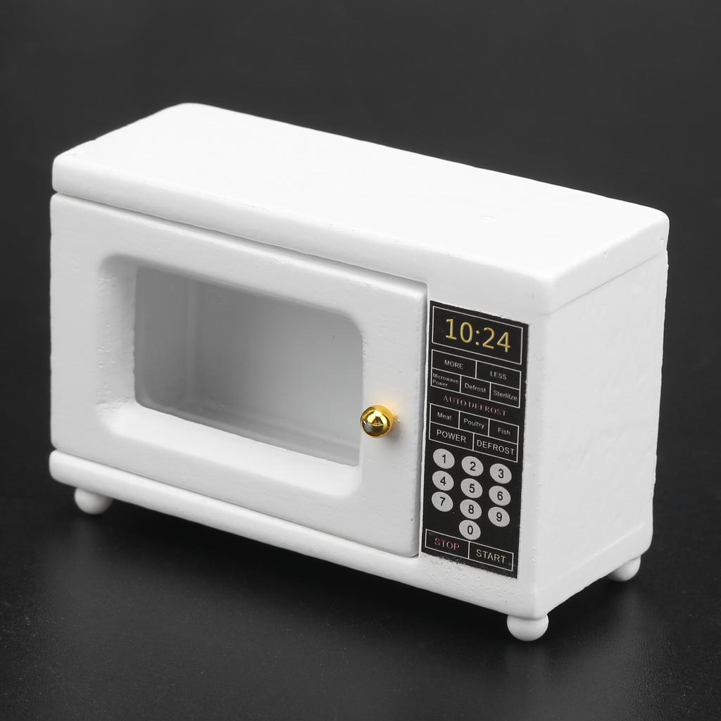 1:12 Dollhouse Microwave Oven Mini Kitchen Appliance Doll House Accessories Room Small Decoration
