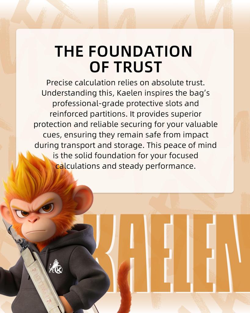 KONLLEN 2x4 Cue Case, Hard Case with Multi-Pockets, Holds 2 Butts and 4 Shafts, Billiard Cue Bag with Adjustable Shoulder Strap