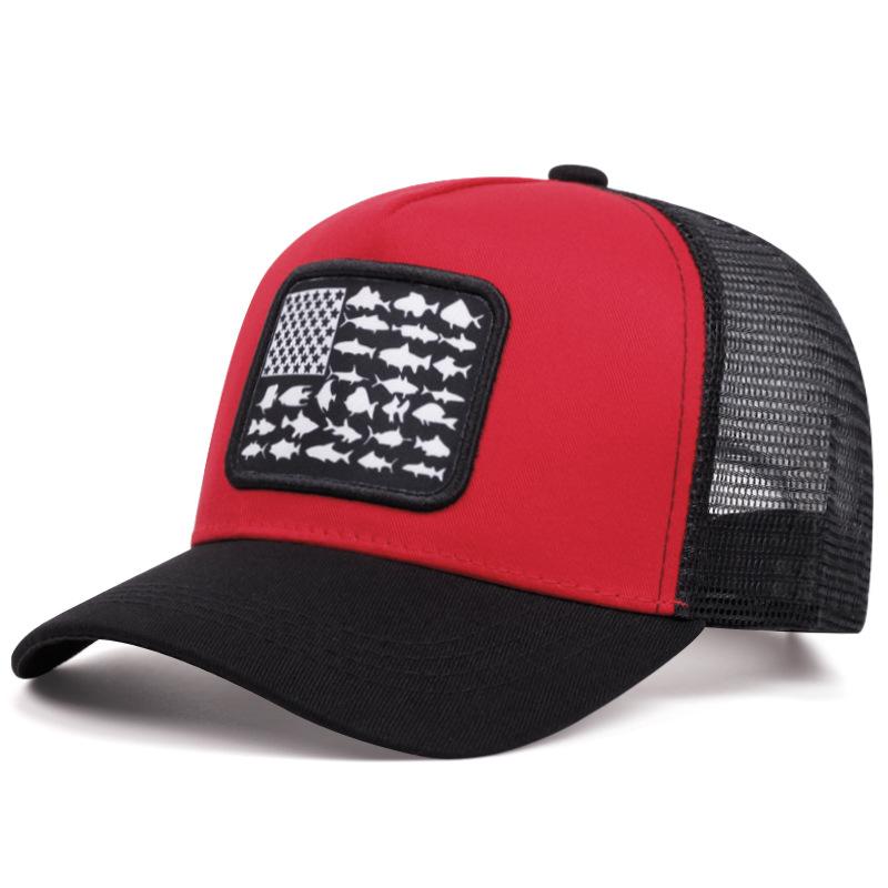 Hot sale High quality American Flag Embroidery Baseball Net Caps Spring and Summer Outdoor Adjustable Casual Hats Sunscreen Hat