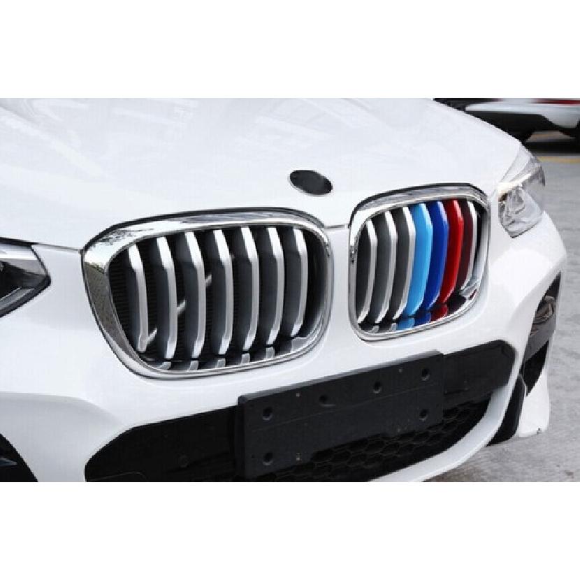 For BMW X3 G01 X4 G02 2018- ABS 3-Color Front Grille Grill Ring Cover Trim