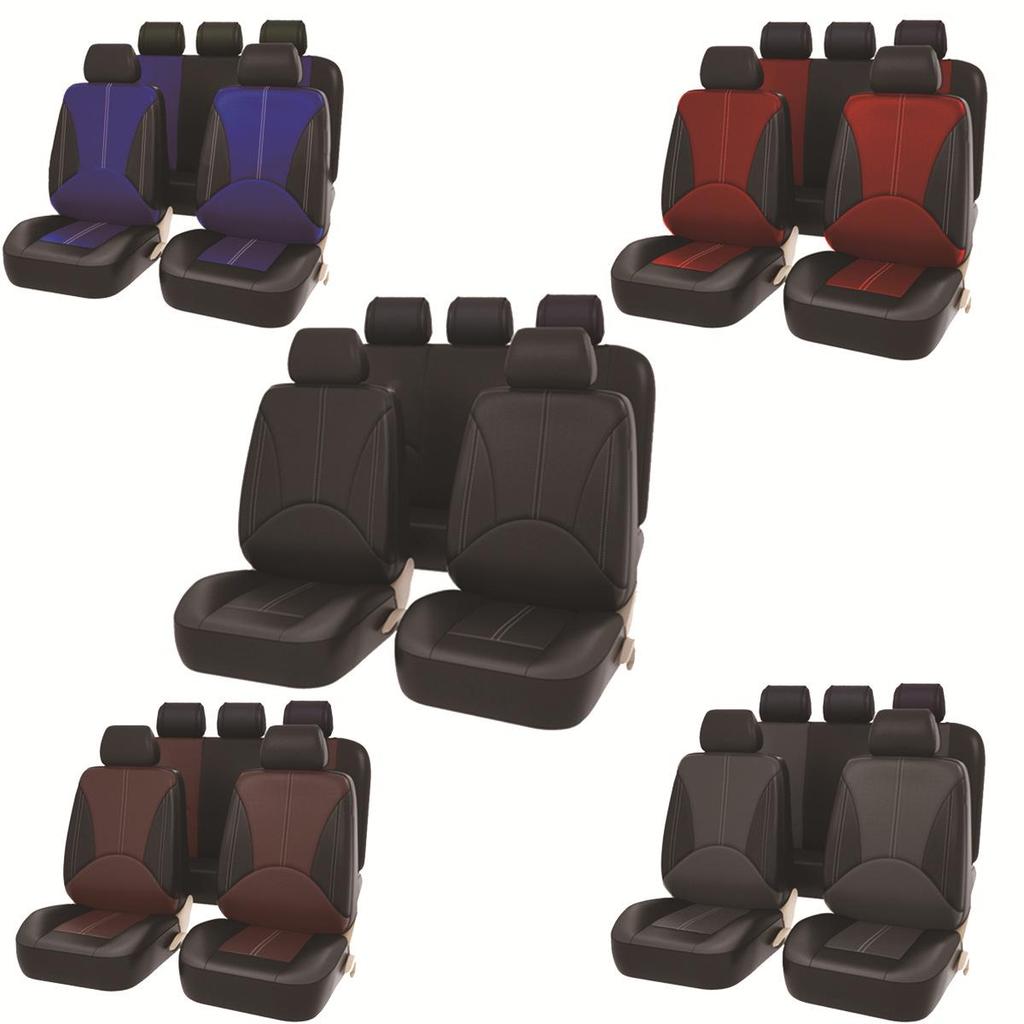 Premium PU Leather Cross-Border Patchwork Seat Cover: Durable, Soft, Comfortable, and Breathable Luxury Car Accessory