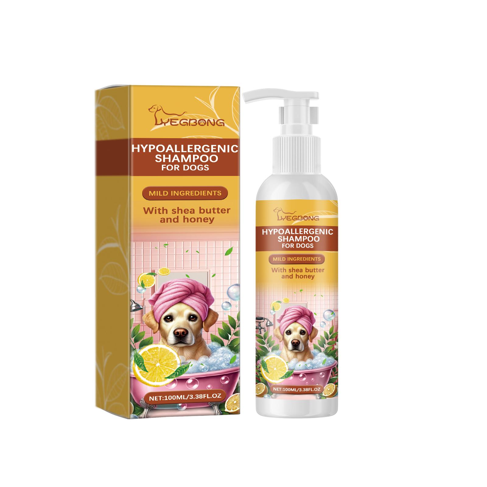 

Yegbong Canine Shampoo Pet Dog Hair Mild Cleansing Shampoo Moisturizing Smooth No Tangle
