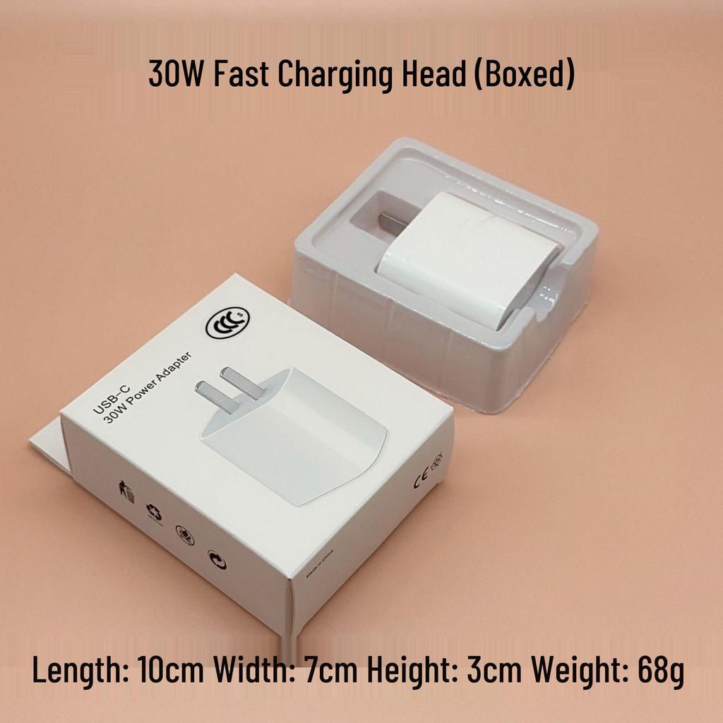 PD30W Fast Charger for Apple 14/15/16 Phones, 3C Certified, PD Charging Head