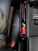 PU Leather Car Console Side Seat Gap Filler Front Seat Organizer for Cellphone Key Coins Stop Dropping between Seats Black