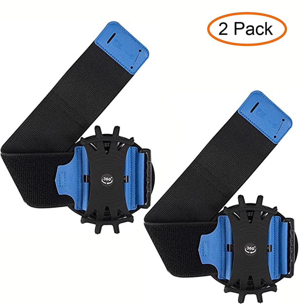New Wristband Phone Holder 360°Rotatable Universal Sports Wristband for Smartphone Running Armband for Hiking Biking Walking