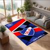 Club Nacional De Printed Flannel Area Rug Non Slip Soft Polyester Floor Carpet Indoor Decor Mat for Bedroom Living Room Sofa Game Room Home Decoration