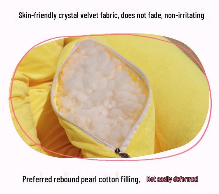 Washable Cartoon Banana Pet Bed for Small/Medium Dogs & Cats - All-Season Use
