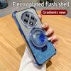 Magnetic Quicksand Bracket Phone Case For OPPO Reno 11F 5G 12 11 Pro A16 A16S A53S A54S A17 A5 A9 2020 Glitter Shockproof Cover