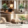 Large Size 55cm Artificial Plant Green 12/18 Leaves Faux Leaves Plants DIY Lifelike Greenery Fern Plant Bundle Wall Decoration