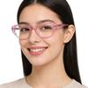 Acetate Cat Eye Anti Blue Light Reading Glasses Women Trend Myopia Glasses Computer Goggles Hyperopia Eyeglasses Thick Glasses