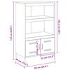 VidaXL Buffet haut anthracite 68x39x113 cm acier, buffet, placard, armoire latérale, armoire, armoire de rangement, armoire 842972