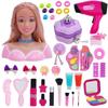 Kids Hair Styling Doll Set With Accessories Half-Body Mannequin Pretend Play Toy Girls Ages 7-14