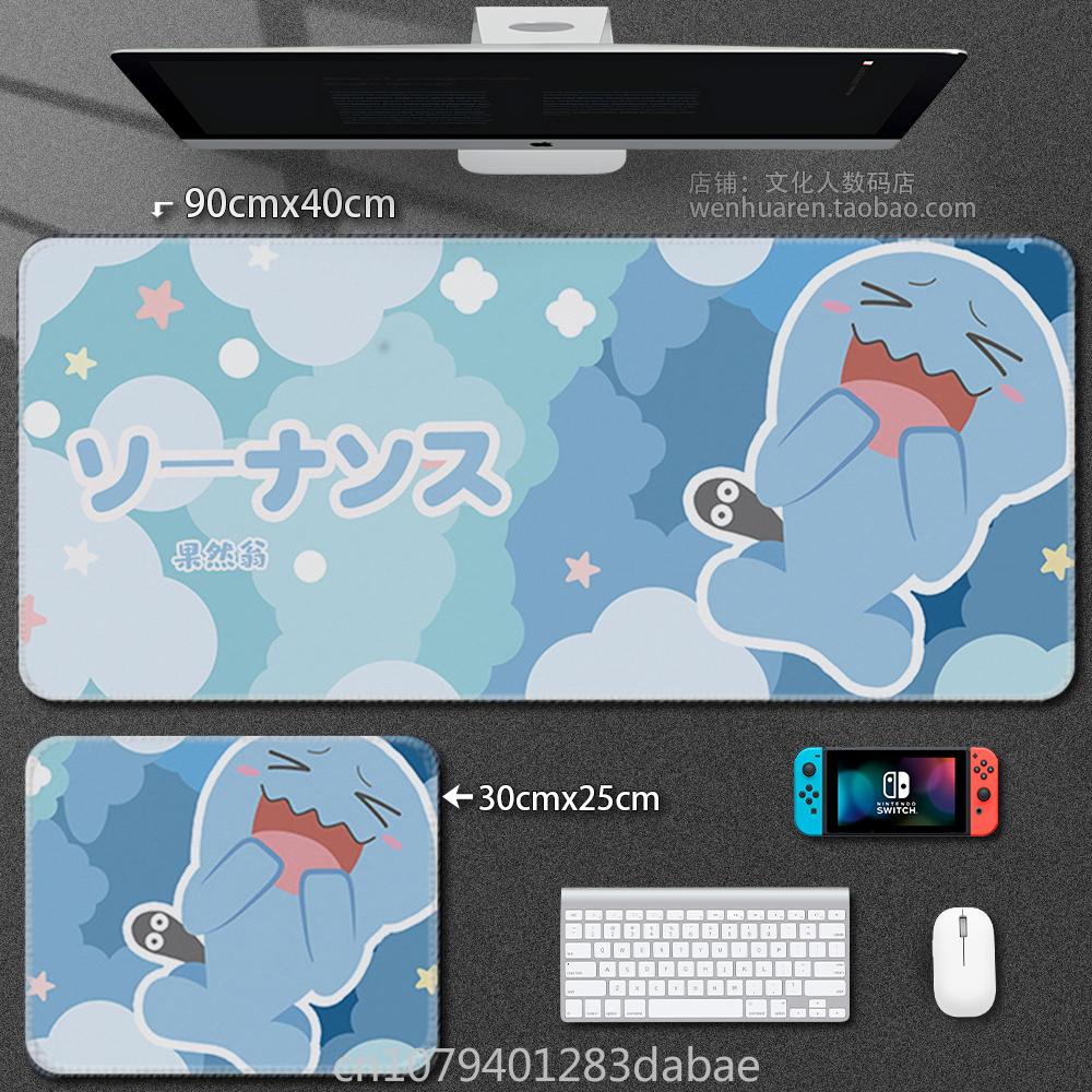 Quality Leather Pikachu Mouse Pad Pokémon Keyboard Pad Student Learning Writing Table Mat Waterproof Oil Resistant Tablecloth