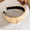 Bohemian Straw Wide-Brimmed Headband for Women - Vacation Style Hair Accessory