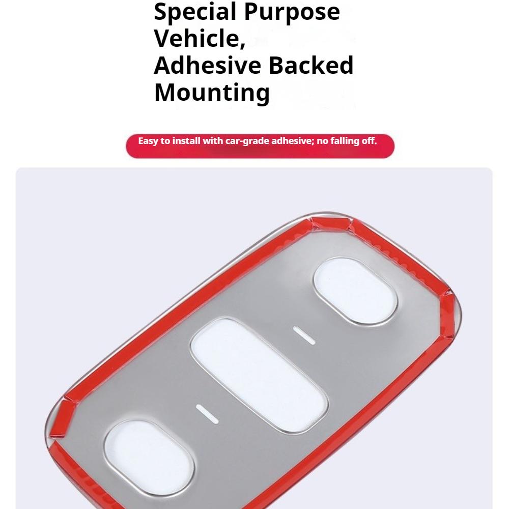 Fit For Leapmotor B10 Car Roof Reading Light Frame Emergency Light Anti Scratch Decorative Cover Metal Sticker Car Essential