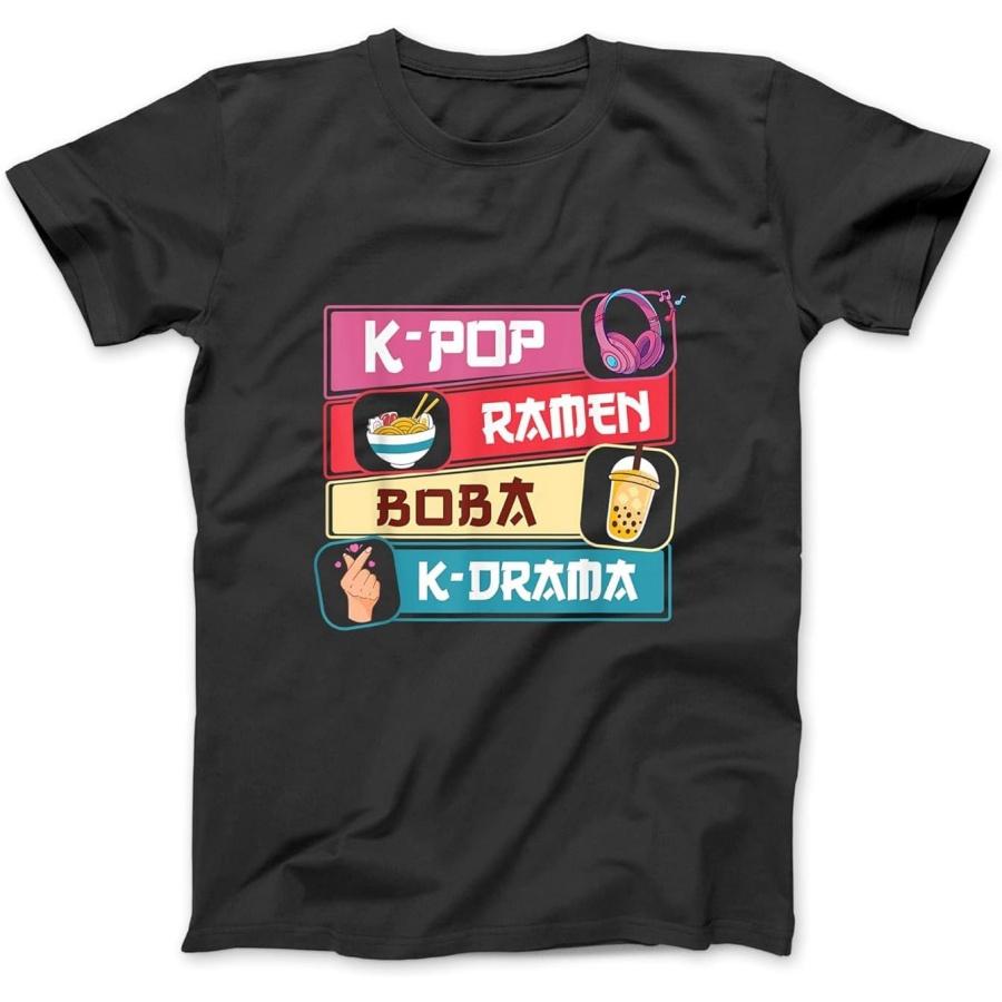 K-Pop Рамен Боба K-Драма Милый Каваий Корейская Дорама Подростковые Девушки Футболка Толстовка Худи Майка для Мужчин Женщин Детей Черный XXXXXL разноцветный