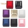 Cutie cu inele luminoasă cu lumină LED Design compact cu căptușeală moale portabilă Cutie pentru inele de logodnă Cutie cadou pentru bijuterii