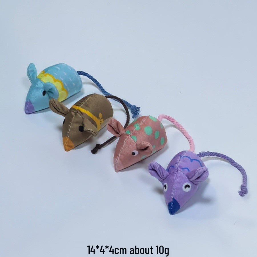 Katten Speelgoed Set: Pluche Veren Muis Kiezen & Bijtbestendig