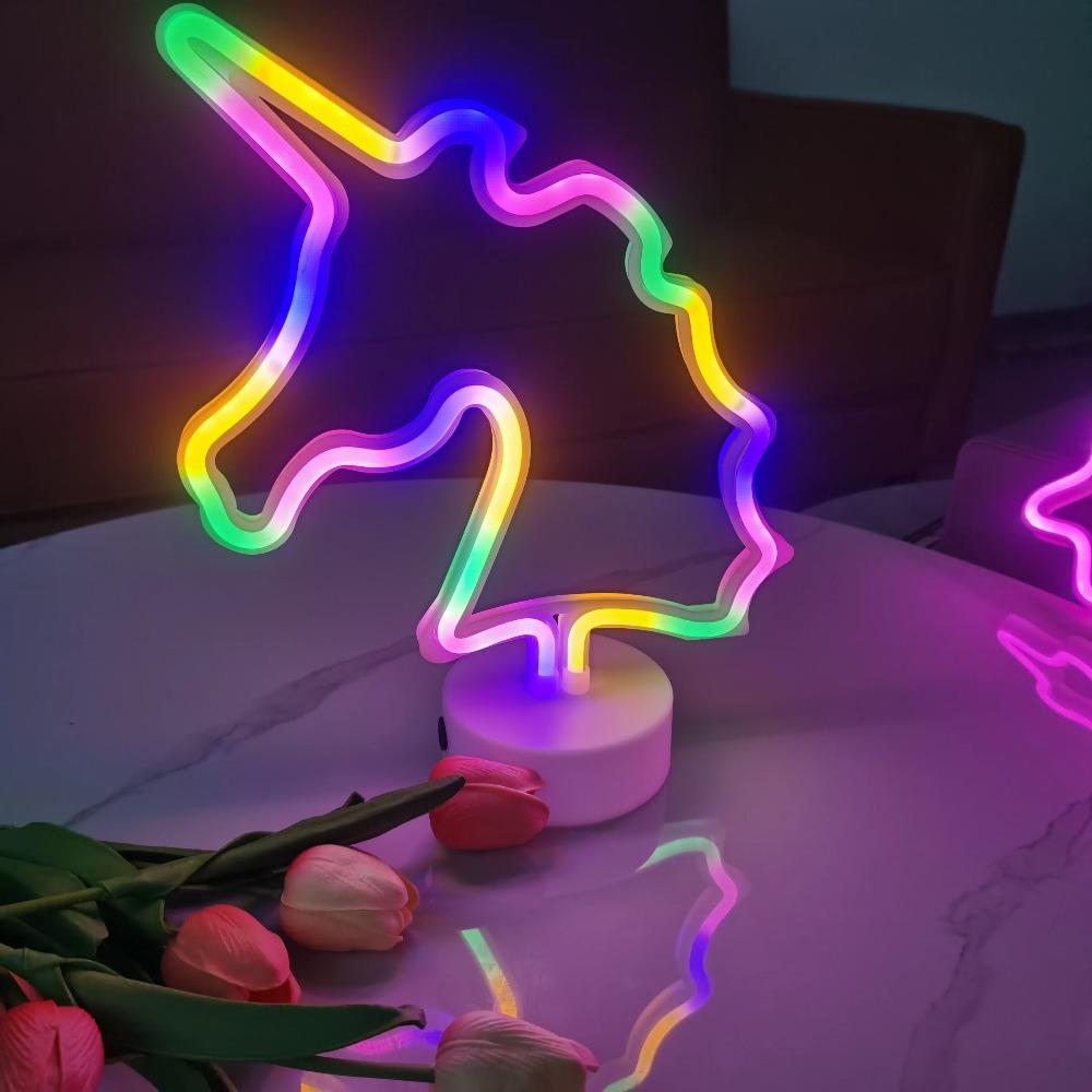 1PC Desktop Neon Light USB/Battery Powered for Room Birthday Party Wedding Decoration Ideal Mother's Day Valentine's Day Gift