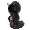 Grim Reaper Sculpture Resin Gothic Desktop Statue Figurine Decoration with Sickle for Halloween Party Stand
