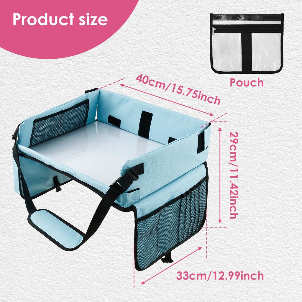 Car Seat Tray Foldable Car Seat Table Practical Airplane Activity Table for Children Boy Girl Portable Toddler Kid Travel Tray