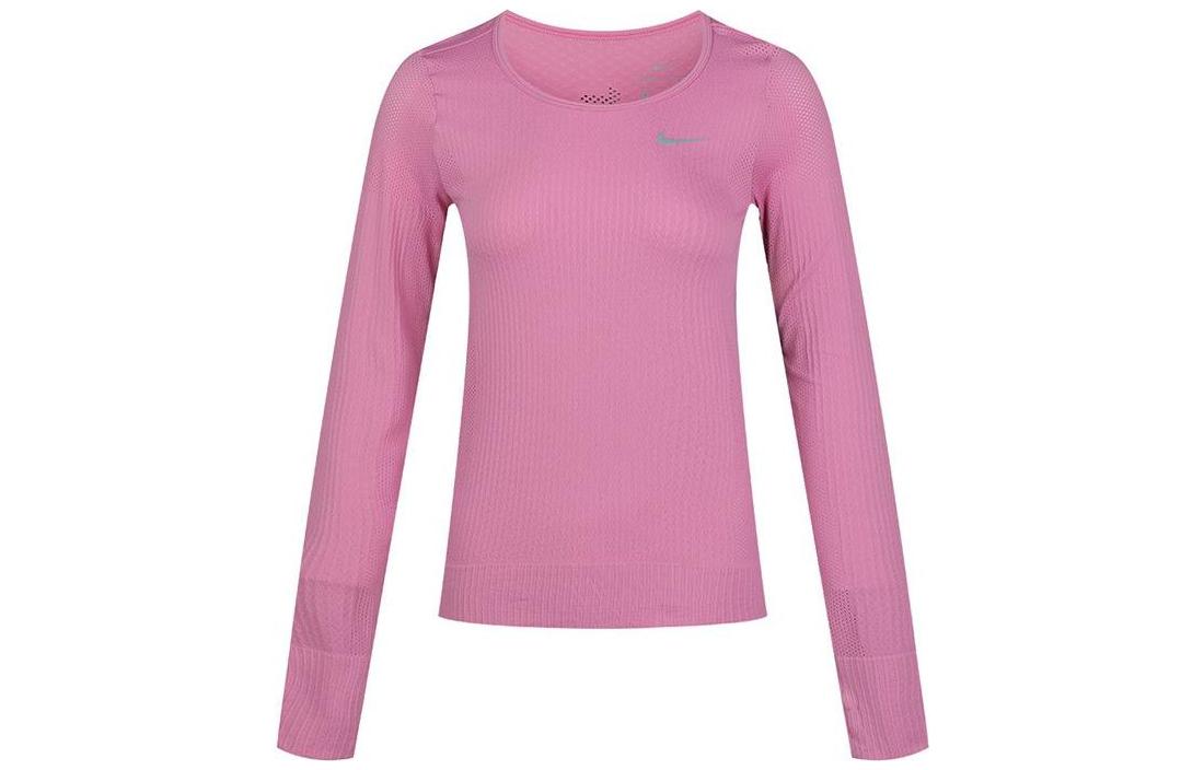 

Nike T Shirts Women s Pink Crew Neck Moderate Straight Fit BV3919-693 M