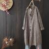 Frühling Herbst Gestreiftes Hemd Damen Oberbekleidung Strickjacke Lose Langarmhemd Jacke