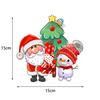 Claus Santa Christmas Snowman Paper Honeycomb Decorations For Venue Festivities