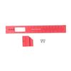 Woodworking Ruler 8 Inch Aluminum Alloy Scribing Measuring Tool with Positioning Sliding Block