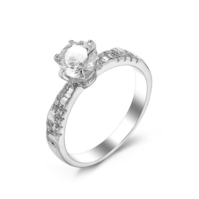 

Классические ювелирные обручальные кольца SODROV с прозрачным цирконом 6