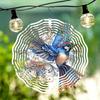 Metal Wind Spinner with Soaring Bird Design Outdoor Garden Decor for Patio Porch Holiday Gifts Halloween Christmas Thanksgiving Birthday