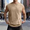 Unisex Sleeveless Casual Tank Top Loose Fit Vintage Streetwear Style Athletic Muscle Shirt Comfortable Fabric Soft Texture
