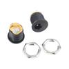Female DC5.5x2.1mm Power Connector 5PCS with Panel Mount Design for DC Power Input On Boards with 8mm Hole and F10.5x21mm Length