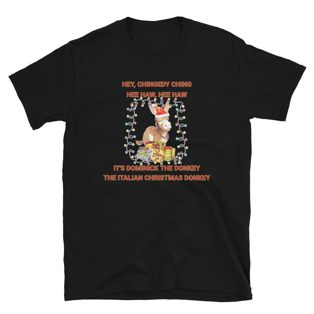 Funny Christmas Italian Christmas Donkey Dominick The Donkey T-Shirt S разноцветный