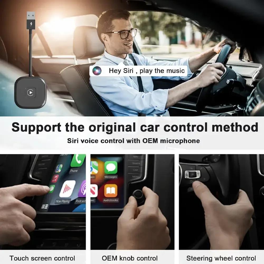 Wireless CarPlay for Apple Iphone Auto 2 In 1 Box Wireless Adapter Spotify For Mazda Toyota Mercedes Peugeot Volvo
