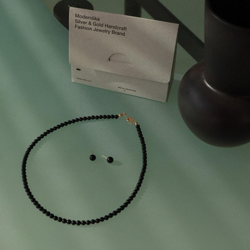 modernlike 14k onyx black earrings